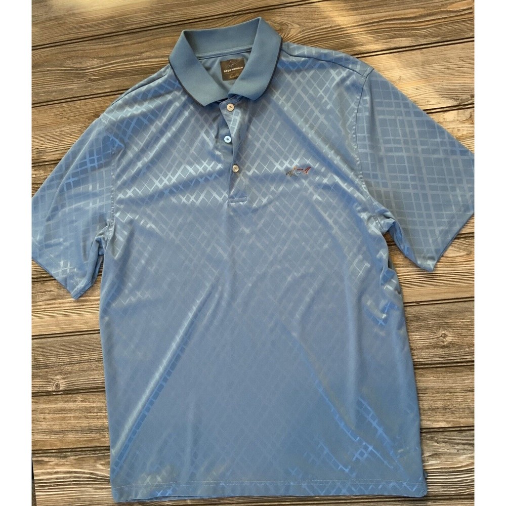 Lot Of 2 Greg Norman Golf Play Dry Polo Shirts Men’s Medium Casual Short Sleeve - Picture 2 of 11